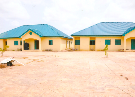 Two blocks of four bedroom flats built by the Foundation to accomodate Teachers and Nurses at Madadi Village